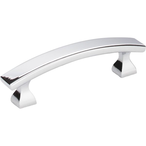 Elements 3" Center-to-Center Polished Chrome Square Hadly Cabinet Pull 449-3PC - main